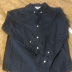 Old Navy Kid's Dark Blue Dotted Shirt